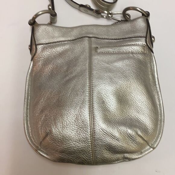 B Makowski silver metallic Crossbody Bag A27 - Picture 5 of 12
